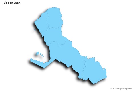 Sample Maps for Río San Juan (blue,outline,shadowy)