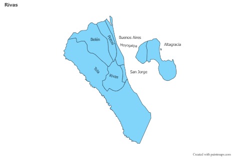 Contoh Peta untuk Rivas (biru)