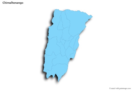 Sample Maps for Chimaltenango (blue,outline,shadowy)