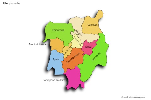 Contoh Peta untuk Chiquimula (berwarna,bayangan)