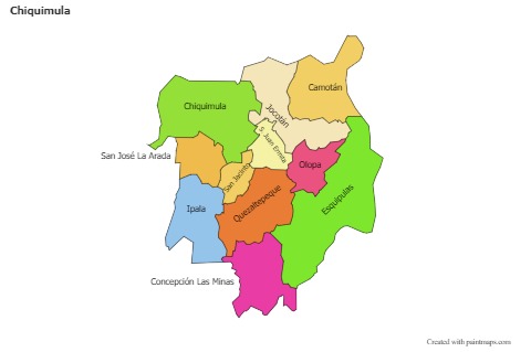 Contoh Peta untuk Chiquimula (berwarna)