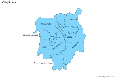 Contoh Peta untuk Chiquimula (biru)