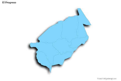 Sample Maps for El Progreso (blue,outline,shadowy)