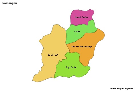 Sample Maps for Samangan (colored)