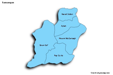 Sample Maps for Samangan (blue,shadowy)
