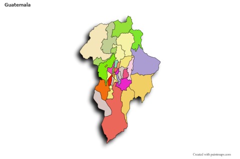 Sample Maps for Guatemala (colored,shadowy)