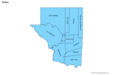 Sample Maps for Petén (blue)