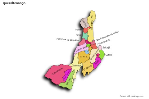 Sample Maps for Quezaltenango (colored,shadowy)