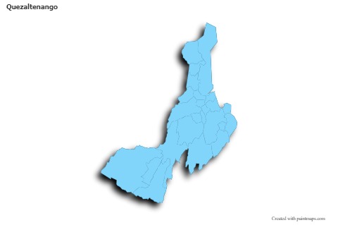 Sample Maps for Quezaltenango (blue,outline,shadowy)