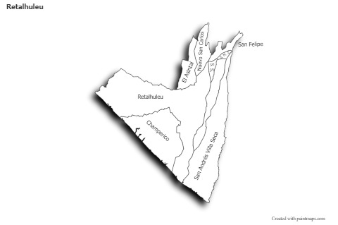 Sample Maps for Retalhuleu (black-white,shadowy)