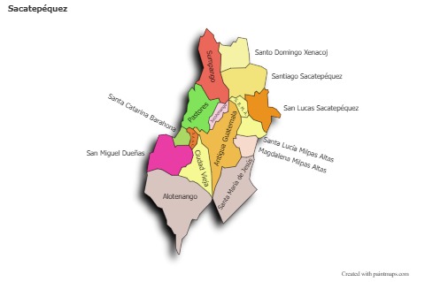 Sample Maps for Sacatepéquez (colored,shadowy)