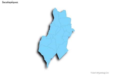 Sample Maps for Sacatepéquez (blue,outline,shadowy)