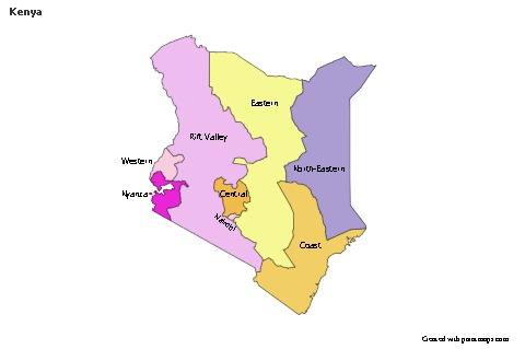 Sample Maps for Kenya (colored)