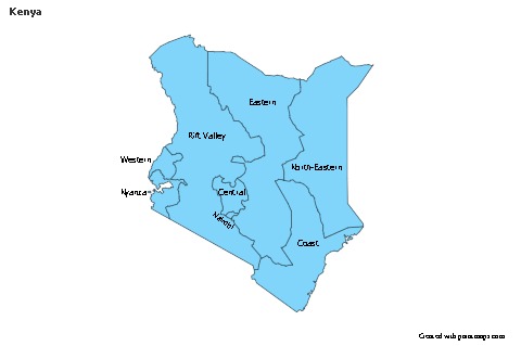 Sample Maps for Kenya (blue)