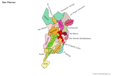 Contoh Peta untuk San Marcos (berwarna)