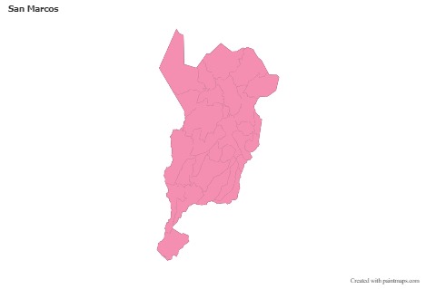 Contoh Peta untuk San Marcos (merah jambu,garis besar)