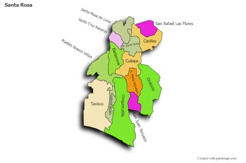Mapas de muestra para Santa Rosa (coloreado,sombrío)