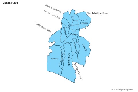 Mapas de muestra para Santa Rosa (azul)