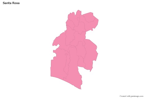 Mapas de muestra para Santa Rosa (rosa,contorno)