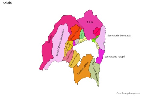 Exemplos de mapas para Sololá (colorido)
