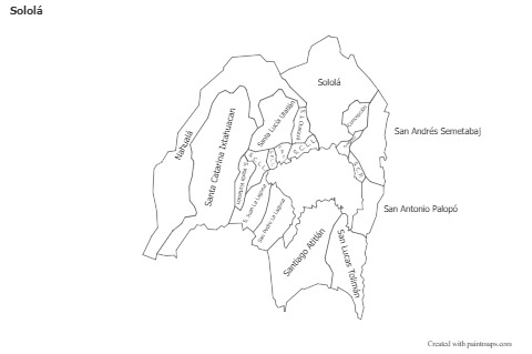 Exemplos de mapas para Sololá (preto-branco)