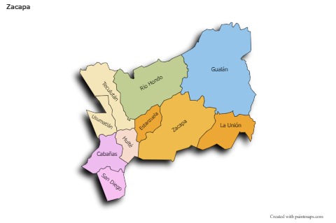 Sample Maps for Zacapa (colored,shadowy)