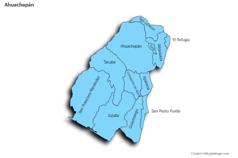 Contoh Peta untuk Ahuachapán (biru,bayangan)