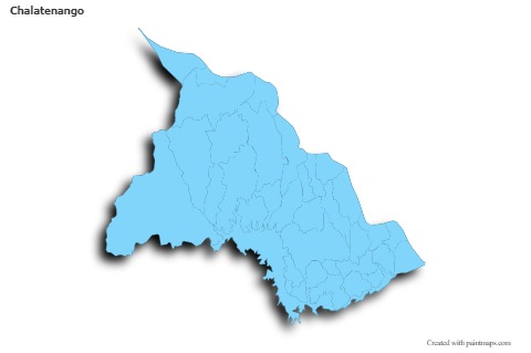 Sample Maps for Chalatenango (blue,outline,shadowy)