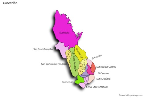 Sample Maps for Cuscatlán (colored,shadowy)