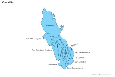 Sample Maps for Cuscatlán (blue)