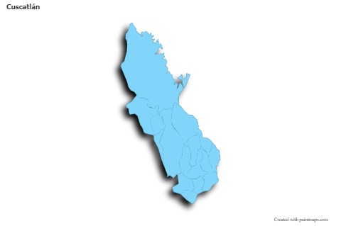 Sample Maps for Cuscatlán (blue,outline,shadowy)