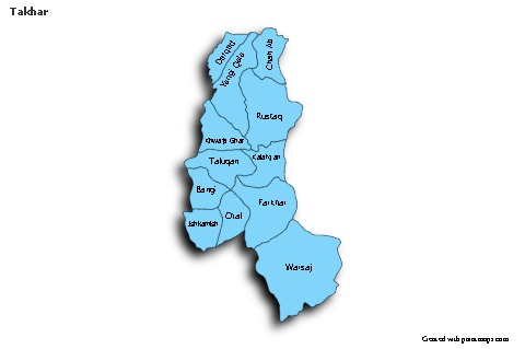 Contoh Peta untuk Takhar (biru,bayangan)