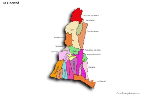 Sample Maps for La Libertad (colored,shadowy)
