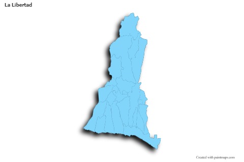 Sample Maps for La Libertad (blue,outline,shadowy)