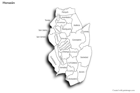 Sample Maps for Morazán (black-white,shadowy)