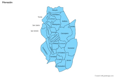 Sample Maps for Morazán (blue)