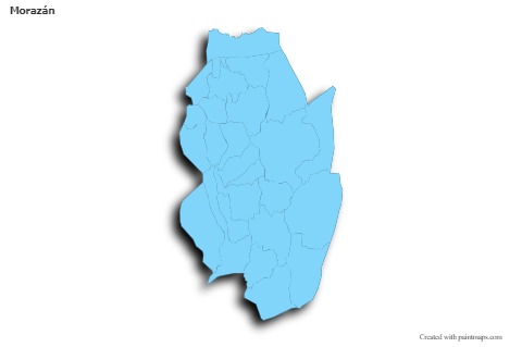 Sample Maps for Morazán (blue,outline,shadowy)