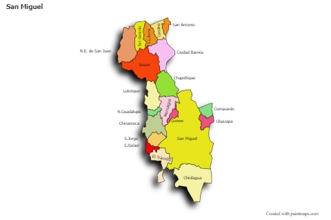 Sample Maps for San Miguel (colored,shadowy)