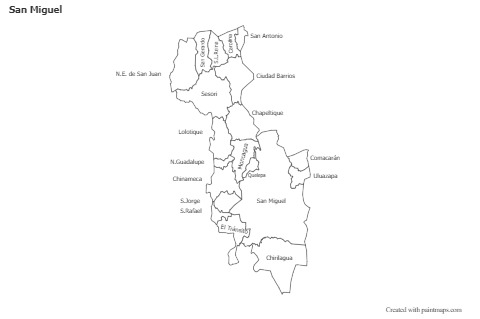 Sample Maps for San Miguel (black-white)