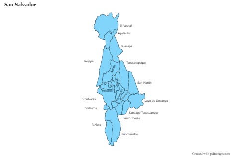 Contoh Peta untuk San Salvador (biru)