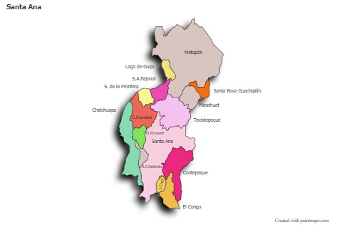 Sample Maps for Santa Ana (colored,shadowy)