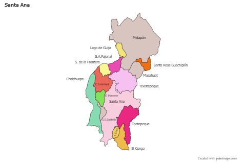 Sample Maps for Santa Ana (colored)