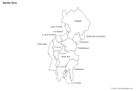 Sample Maps for Santa Ana (black-white)