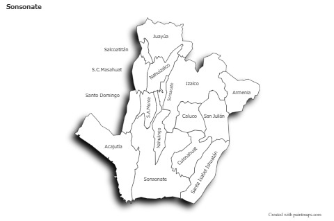 Mapas de muestra para Sonsonate (blanco-negro,sombrío)