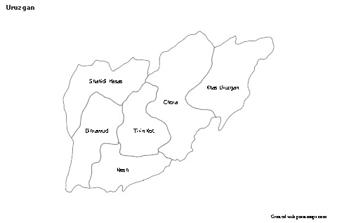 Sample Maps for Uruzgan (black-white)
