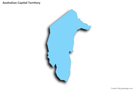 Sample Maps for Australian Capital Territory (blue,outline,shadowy)
