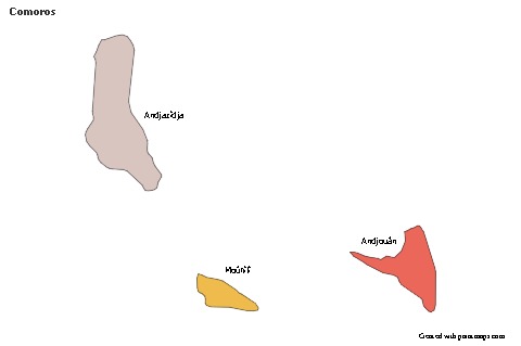 Sample Maps for Comoros (colored)