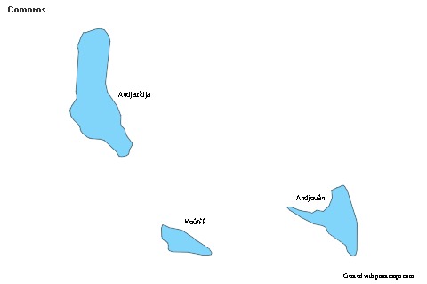 Sample Maps for Comoros (blue)
