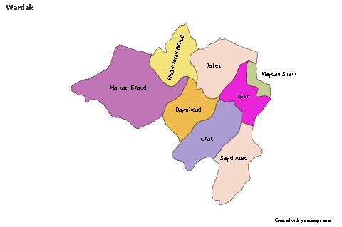 Wardak için Örnek Haritalar (renkli)