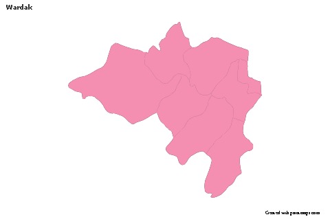 Wardak için Örnek Haritalar (pembe,anahat)